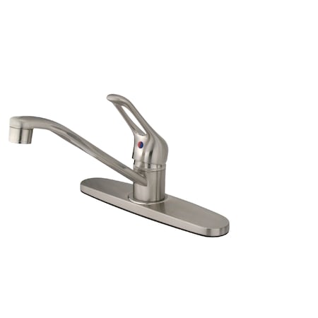 Wyndham FB562SN Single Handle 8-Inch Centerset Kitchen Faucet with Sprayer FB562SN